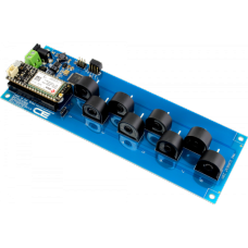 8-Channel On-Board 95% Accuracy 20-Amp AC Current Monitor with IoT Interface